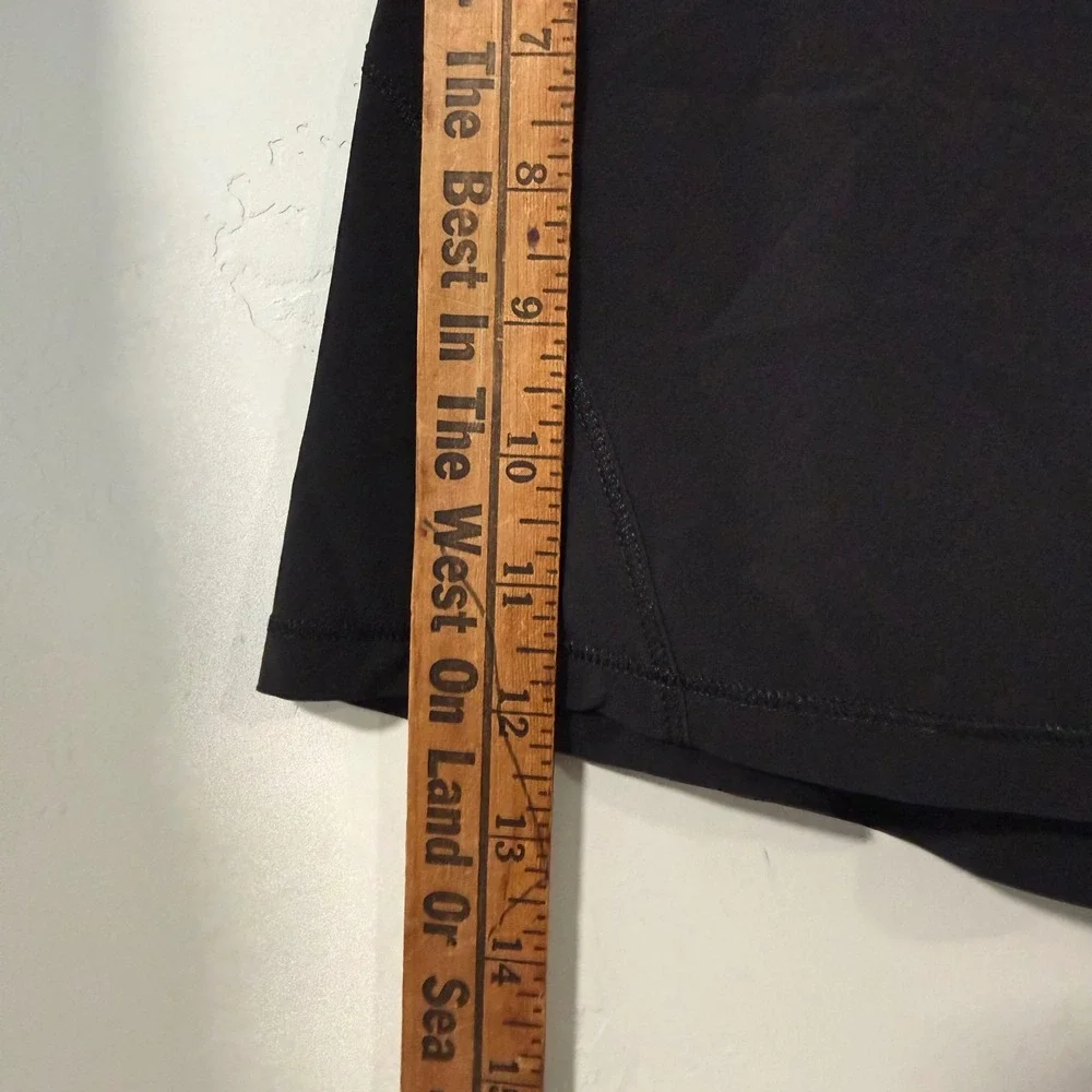 Lululemon Womens Circuit Breaker Skort Skirt 6 Black Pleated Tennis Shorts Liner